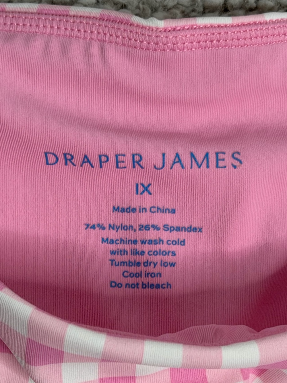 Draper James Pink Gingham Women's Shorts | 1X - Picture 4 of 6